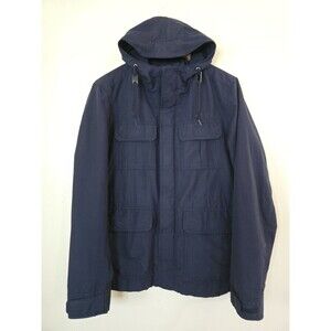 Uniqlo Mountain Parka Blue Mens Size Medium Outdoor Hiking Hooded Utility Jacket